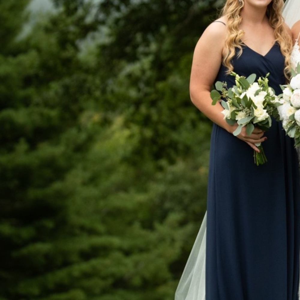 Davids bridal wrap bridesmaid dress